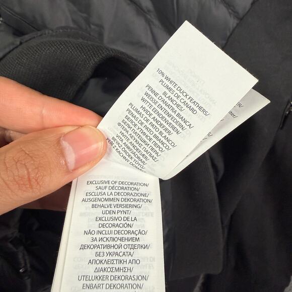 Polo Ralph Lauren Hybrid Puffer Jacket Mens S Black Full Zip Quilted Duck Down - Picture 7 of 12